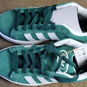 Adidas Forest Green and White Campus 00s